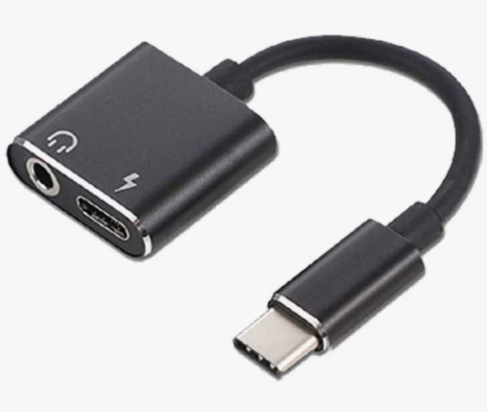 Переходник Орбита OT-SMA10 с Type-C USB на Jack 3.5 и Type-C USB 1.5A /  Переходник на смартфон / Адаптер Type-C наушники / Переходник с Type-C jack  3.5 - купить с доставкой по