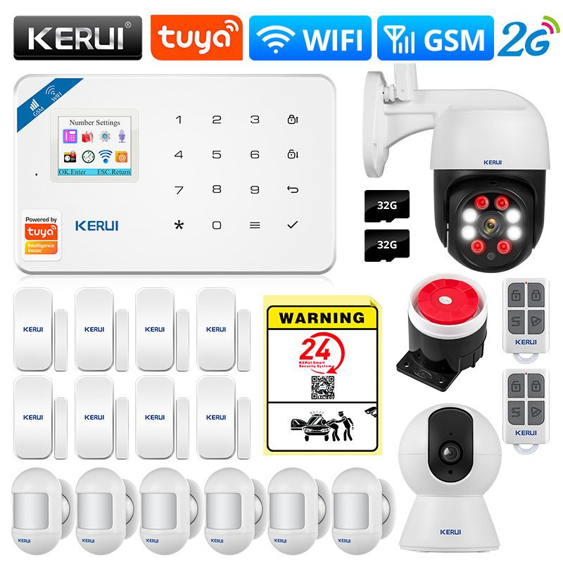 kerui беспроводная система умного дома wi-fi 2g gsm 4g охранной ...