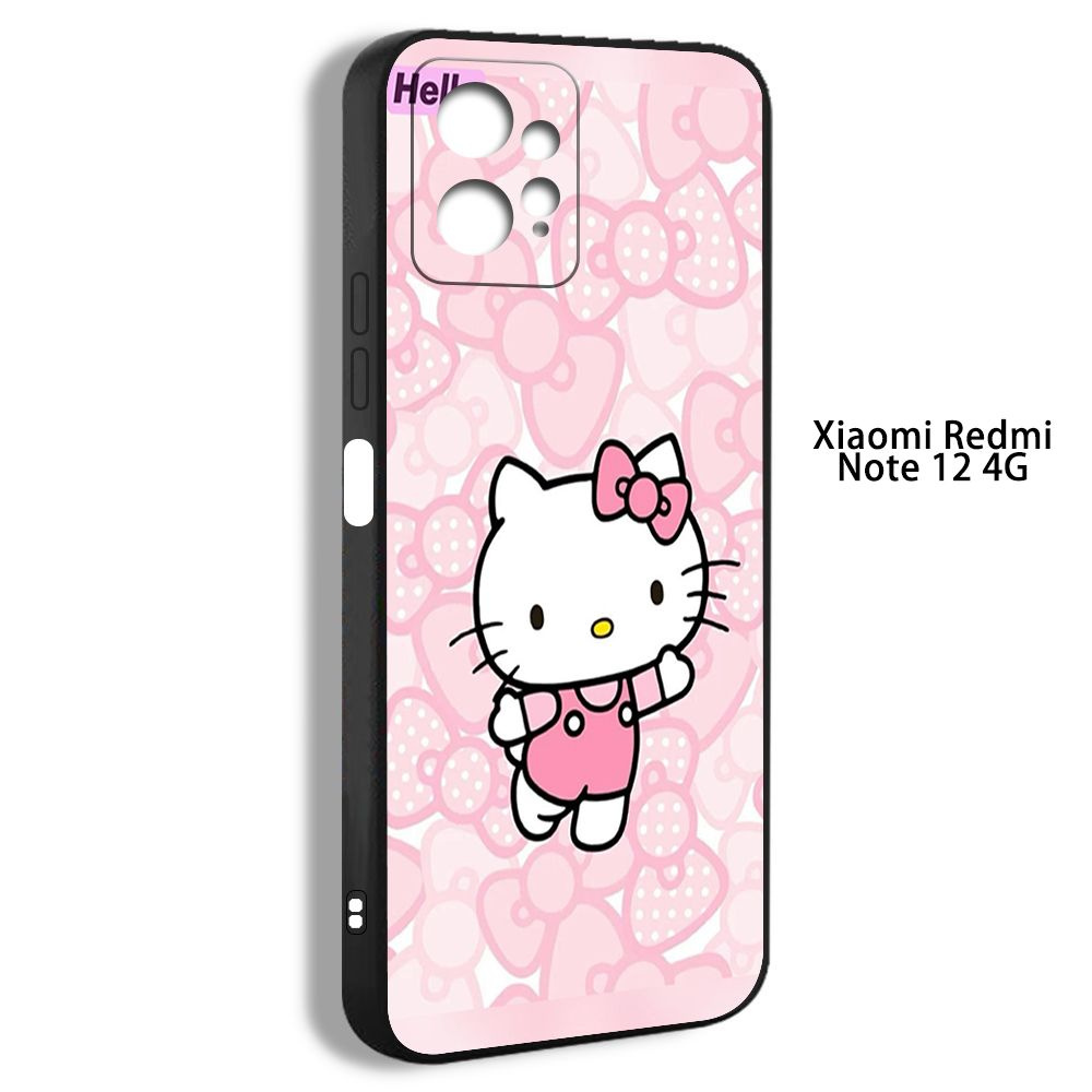 чехол для смартфона Подходит для Xiaomi Redmi Note 12 4G Hello Kitty Хелло  Китти Санрио розовый EFM09 - купить с доставкой по выгодным ценам в  интернет-магазине OZON (1280338772)