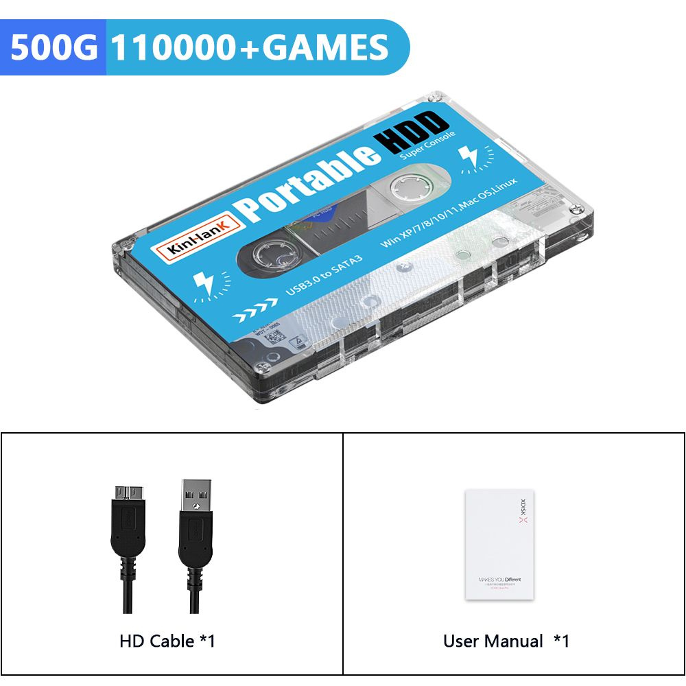 Игровой жесткий диск Batocera 500G с 110 000 ретро-игр для Super ...