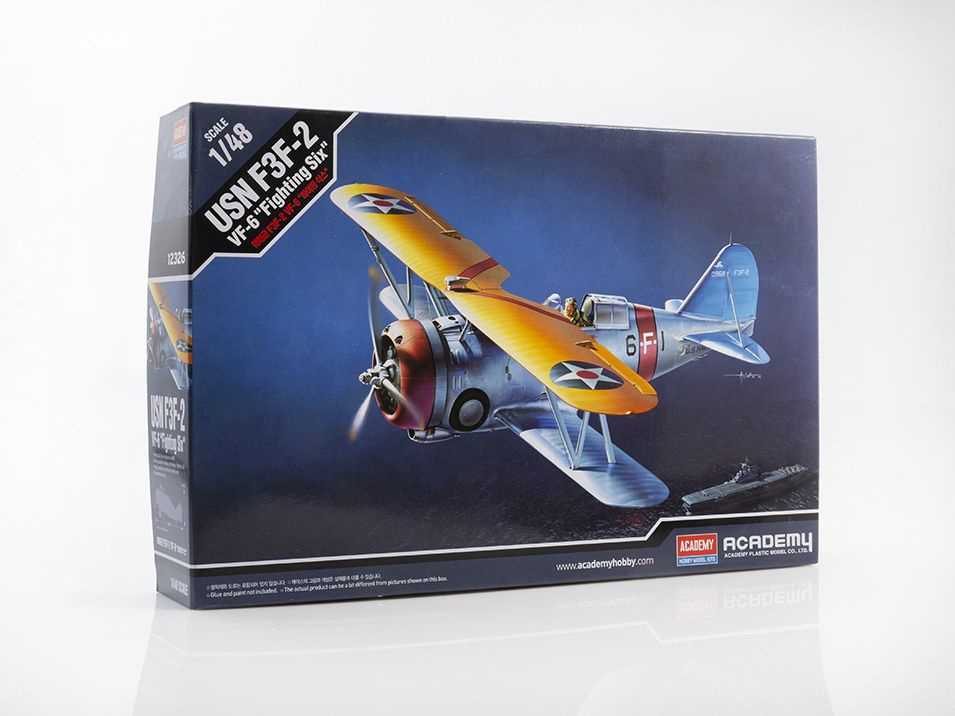 Сборная модель самолета Academy Авиация US Navy Fighter F3F-2, масштаб 1/48  #1