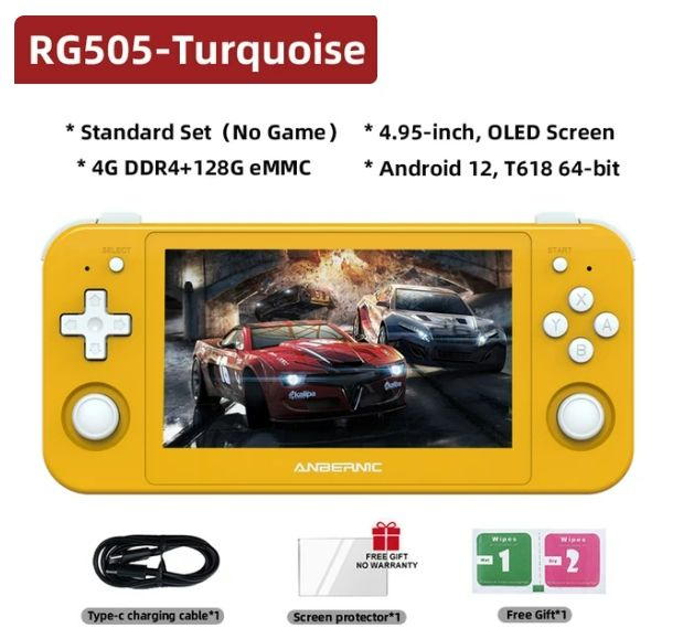 Портативная игровая консоль ANBERNIC RG505 Plus Android 12, Ретро