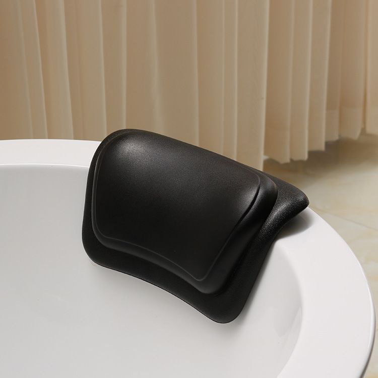 Подушка водостойкая для ванны на присосках 32х19 см,черное  #1