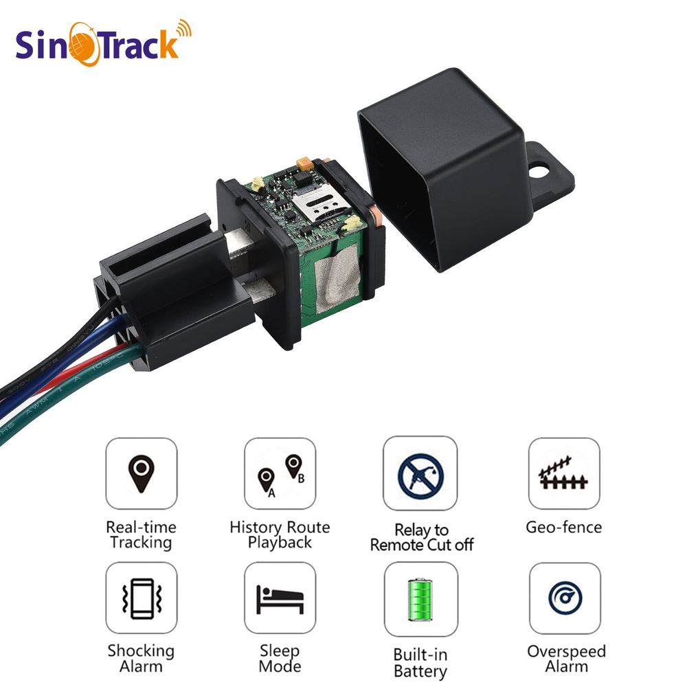 GPS-трекер SinoTrack ST-907, с GPS, DC 4.0 мм купить по выгодной цене в  интернет-магазине OZON (1294983272)