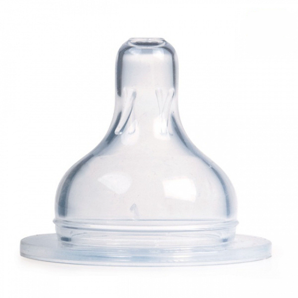 Canpol babies Соска силиконовая круглая для бутылочки с широким горлышком средний поток 6-12+, 1шт  #1