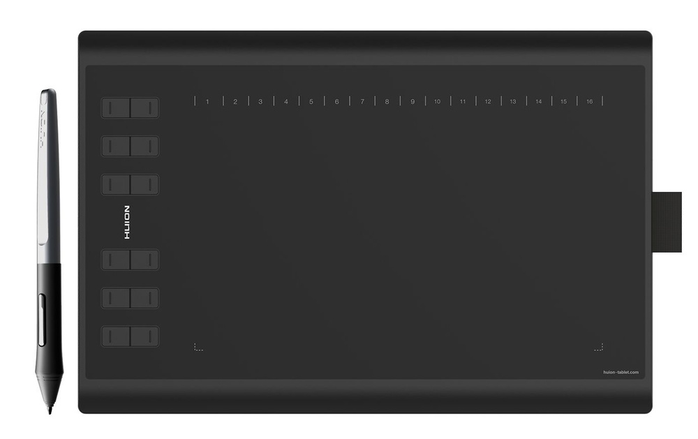 Huion Графический планшет H1060P, формат A4, черный #1
