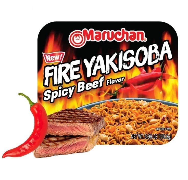 Maruchan/ Лапша Fire YAKISOBA Говядина 113,3гр, Америка #1