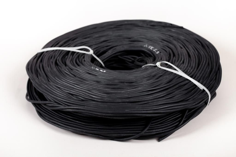 Шнур резиновый уплотнительный черный монолитный жесткий круглый 8 мм длина 6 метров  #1
