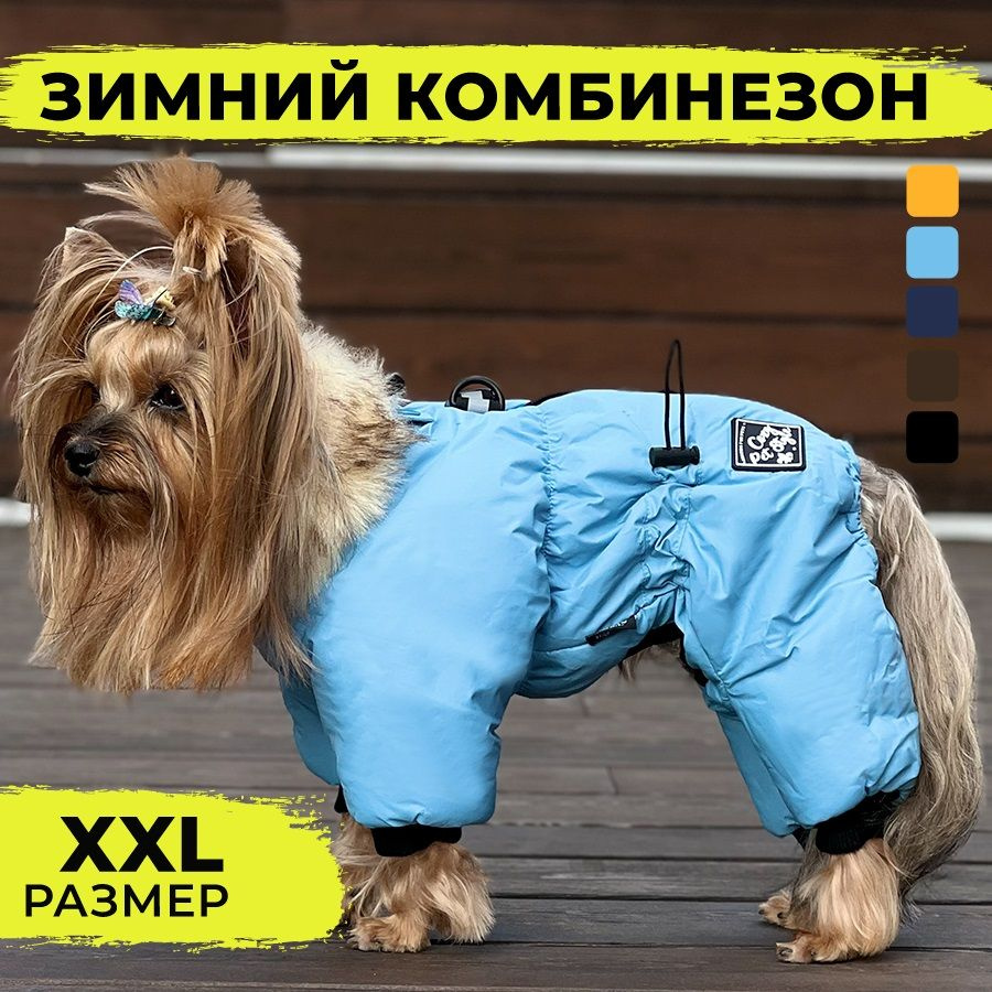 Зимний комбинезон для собаки (мальчик), зимняя одежда для собак мелких ...