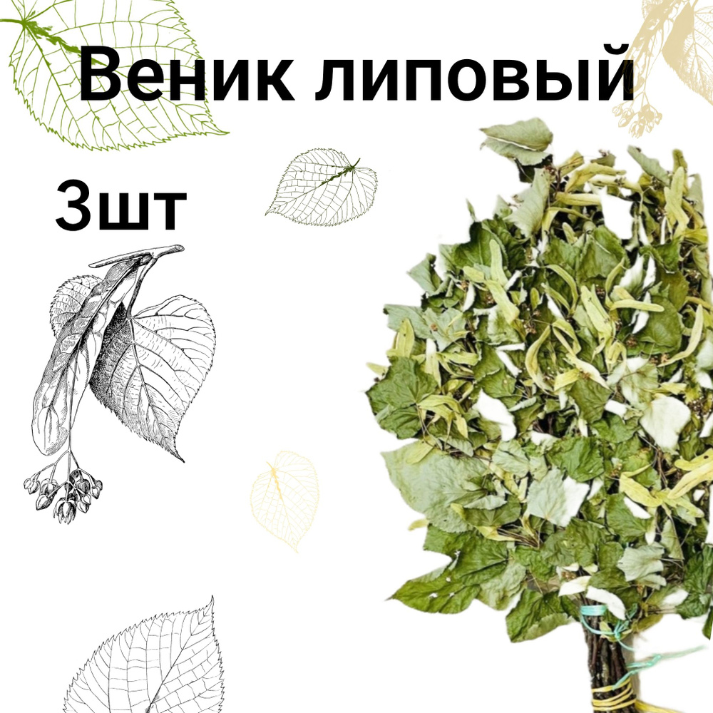 Веник липовый для бани и сауны, 3шт - Веник для бани, купить в интернет ...