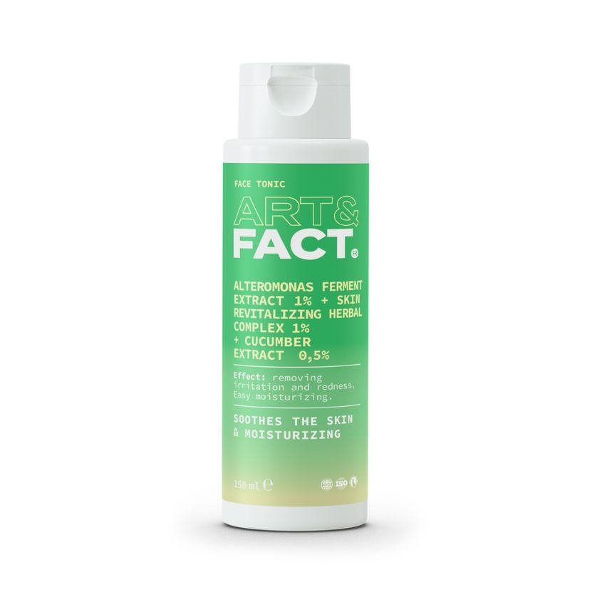 Тоник для лица ART & FACT с ферментами альтермонаса, восстанавливающим ...