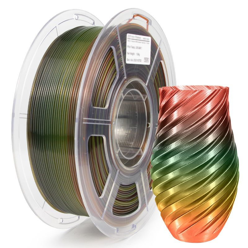 Пластик для 3D принтера PETG Transparent Grandient Filament 1kg/roll 1.75mm Yellow-Red-Blue / TOYAR (52142) #1