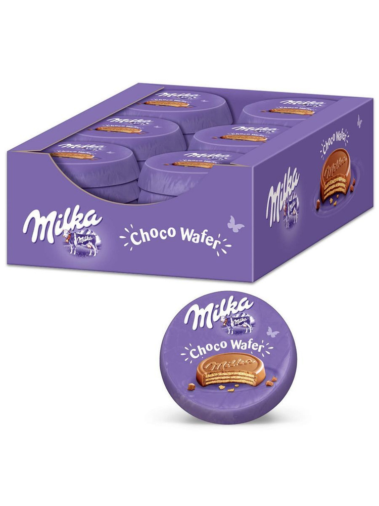 Печенье вафли в шоколаде Milka Choco Wafer, 30шт х 30гр., Чехия #1