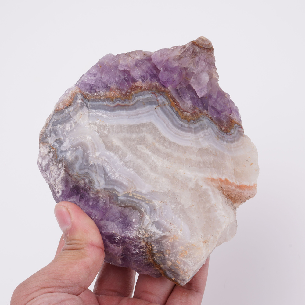 Аметист Агат Симбиотический Срез Натуральный камень - купить с ...
