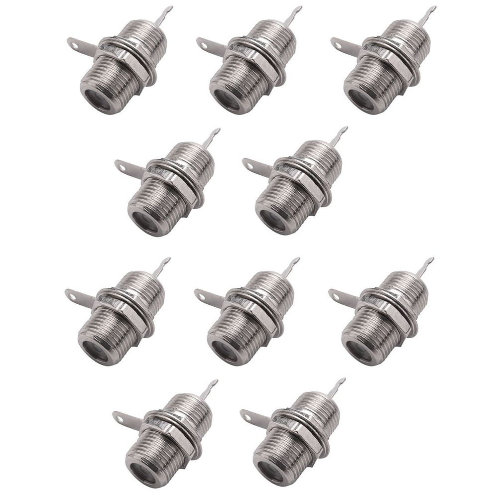 5 шт. адаптер для гнездового разъема под пайку типа F для монтажа на ...