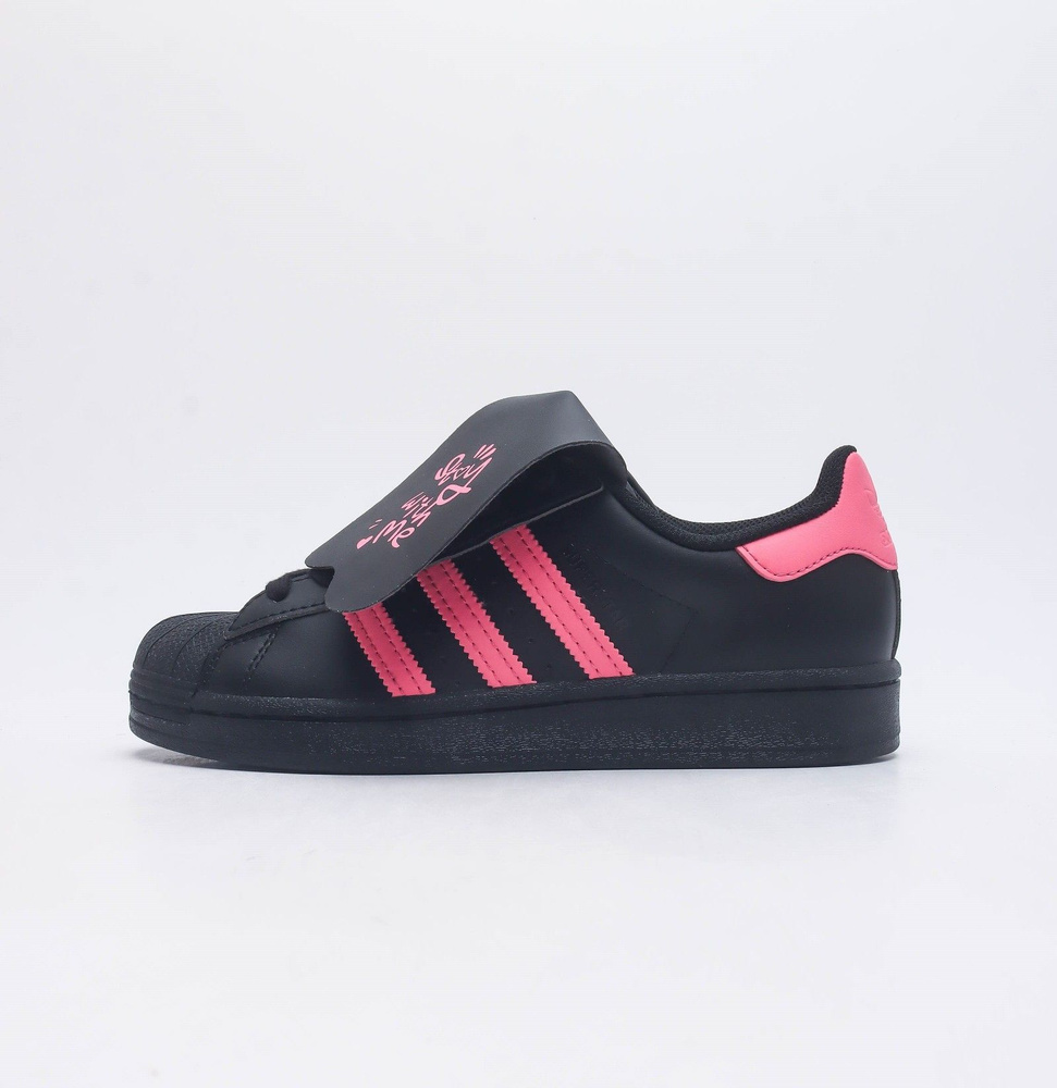 Pink adidas superstar shoes best sale