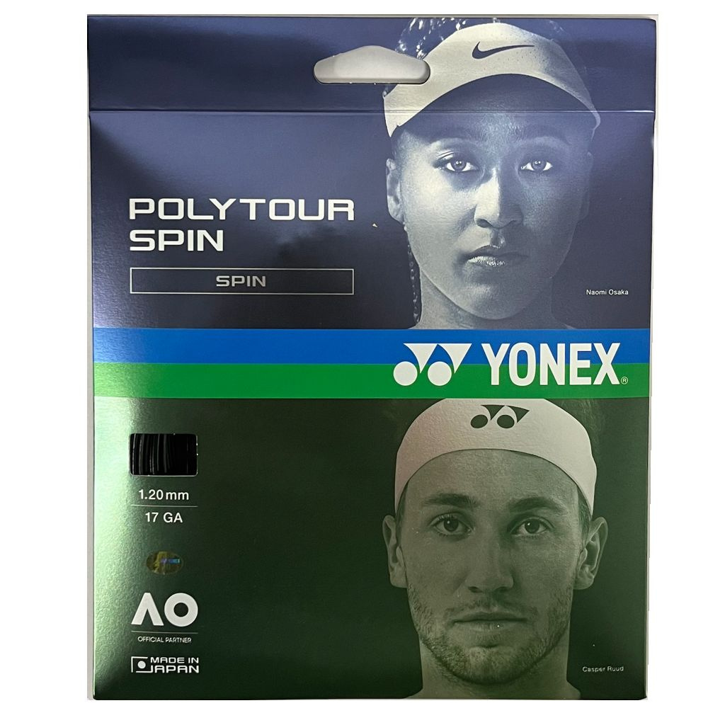 Струна для тенниса Yonex Polytour Spin 120 (12м.) (Black) #1