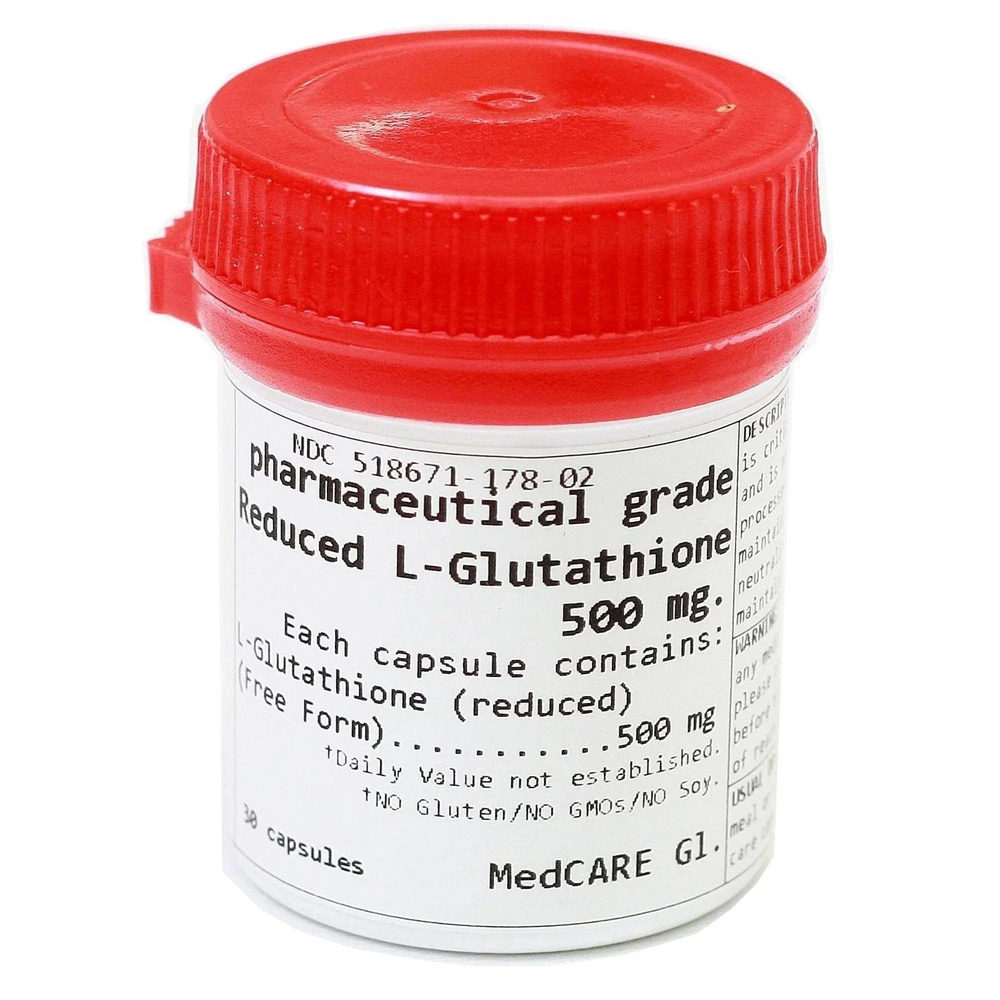 Глутатион MedCARE Gl. L-Glutathione Reduced 500 мг 30 капсул - купить с ...