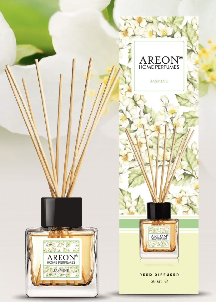 Ароматизатор для дома AREON Home Perfume Sticks 50 ml Jasmine (Жасмин)(диффузор с деревянными палочками) #1