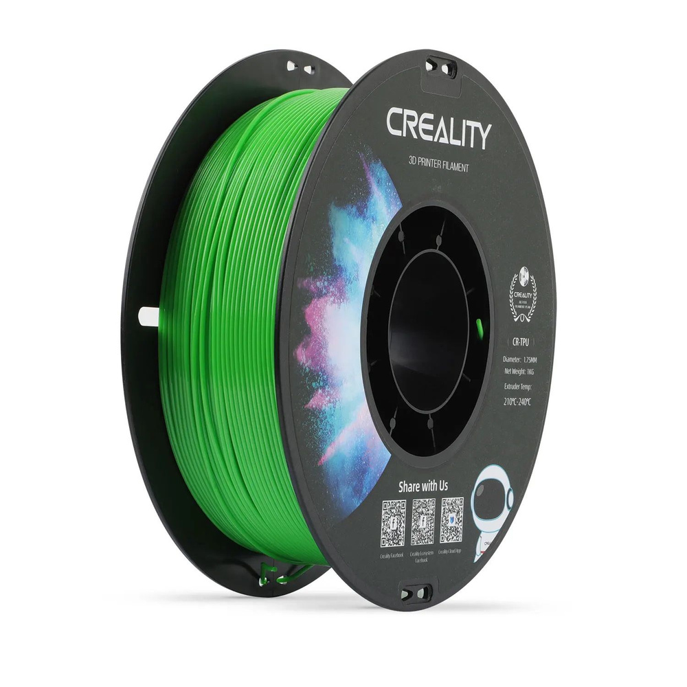 Пластик для 3D-принтера Филамент Creality CR-TPU 1.75mm 1kg черный ...