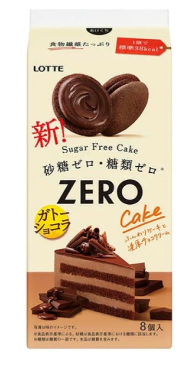 Lotte Пирожное Zero "Шоколадное гато" без сахара Lotte, 69.6г #1