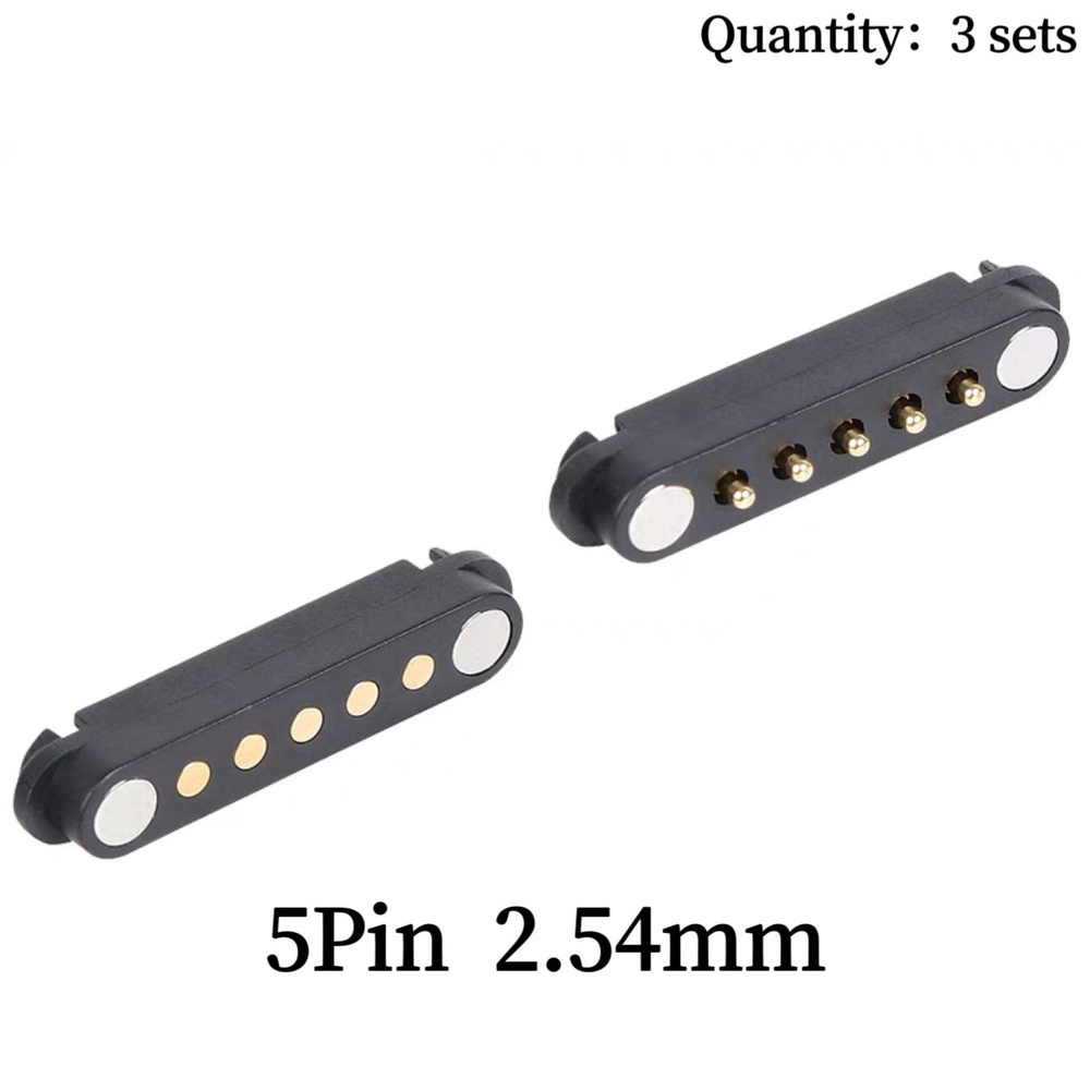 2/3/4/5-контактный магнитный разъем постоянного тока Pogo Pin Мужской ...