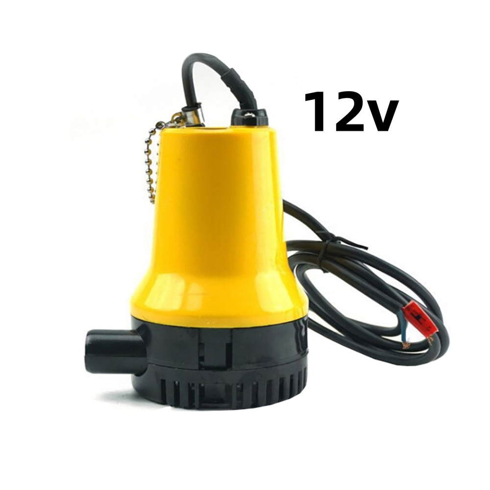 Насос дренажный погружной 12v/8000 л/ч 400w в полипропиленовом корпусе ...