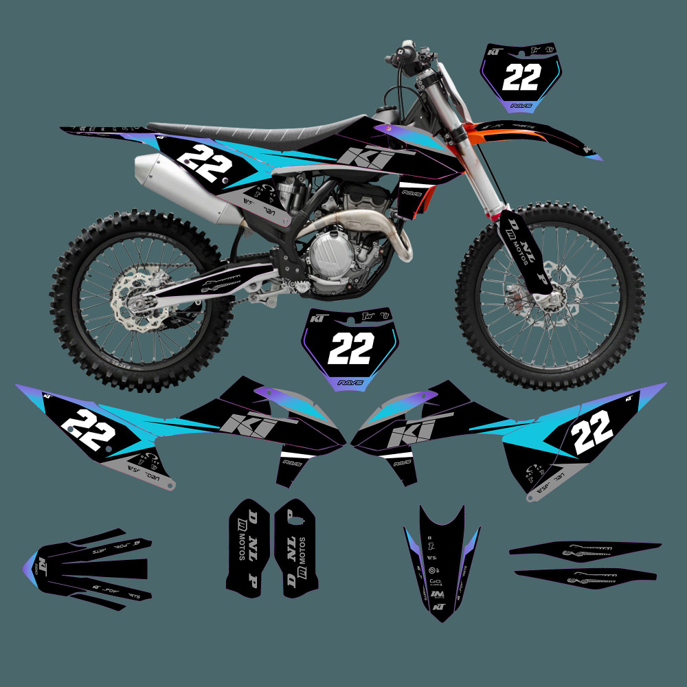 Применяется к KTM 19-22SXF 2019 2020 2021 2022 Мотоцикл наклейка ...