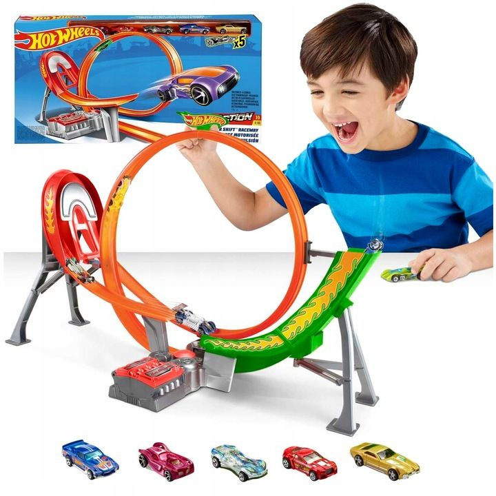 Игрушечный трек Hot Wheels CAR TRACK LOOP - Моторизованная кольцевая ...