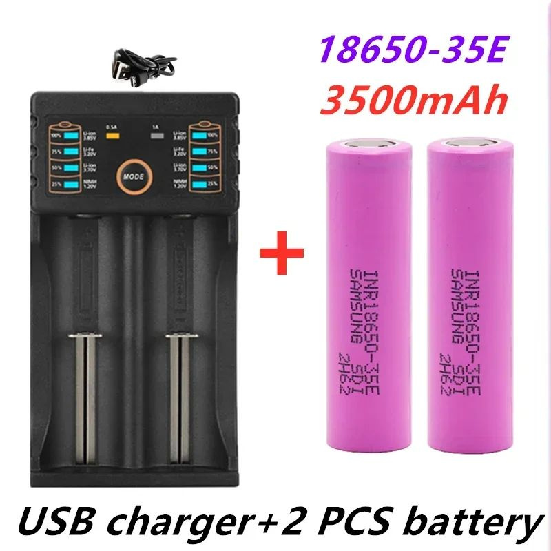 100% Новая сборка для 18650 3500 мАч 13А разряд INR1860 - 35E 18650 ...