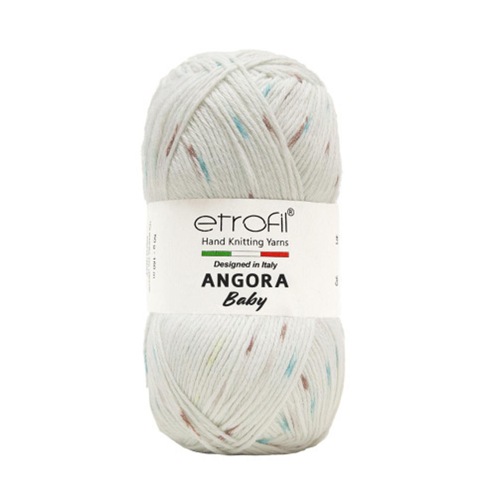 5 мотков Пряжа Etrofil Angora Baby 50% Полиамид, 35% Вискоза, 15% Ангора 50 гр. - 150 м. Цвет SW005  #1