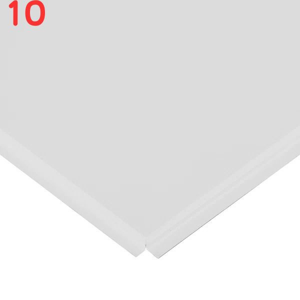 Кассета для подвесного потолка 600х600 мм Tegular Эконом алюминиевая белая матовая (10 шт.)  #1