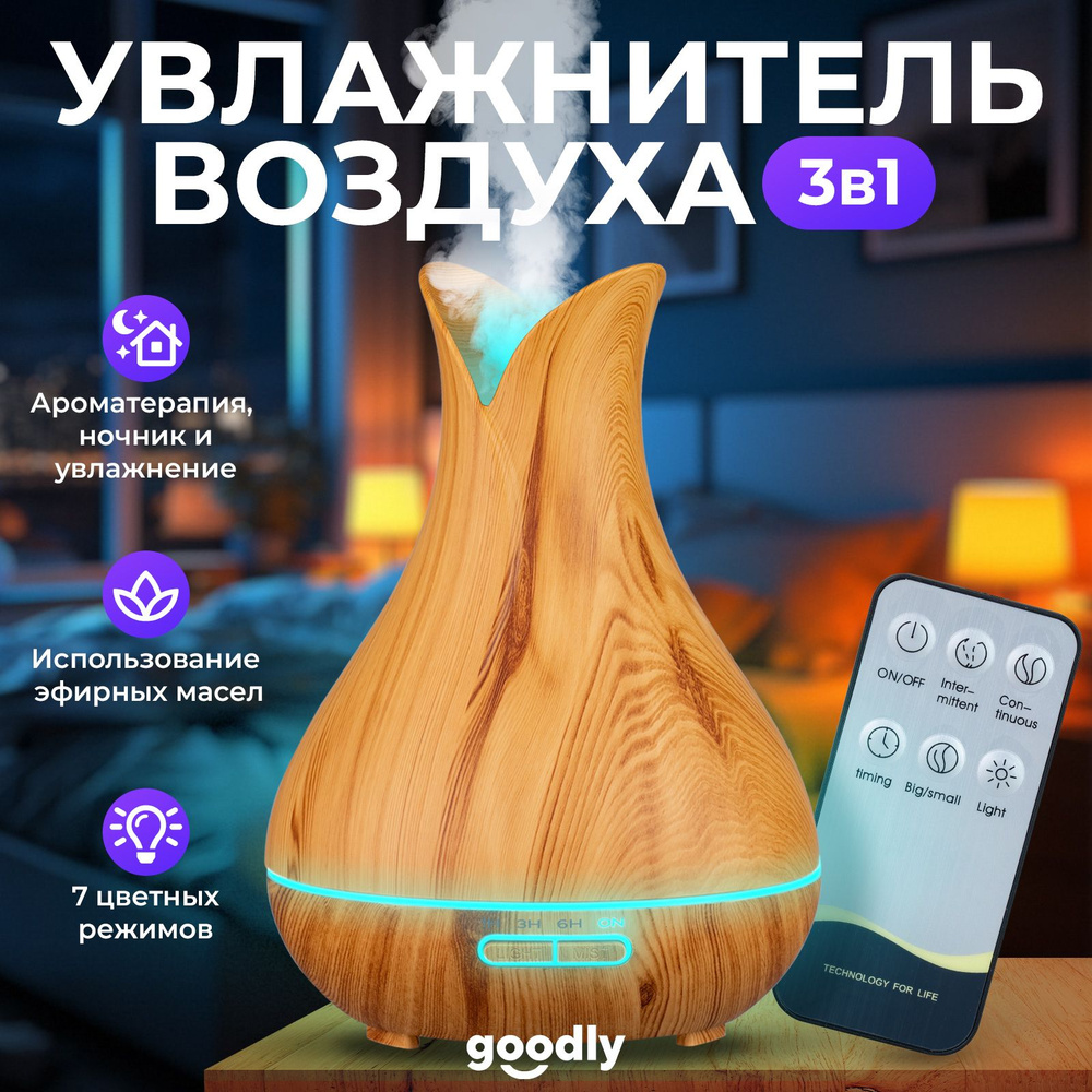 Ультразвуковой арома увлажнитель воздуха Goodly Aromatherapy 