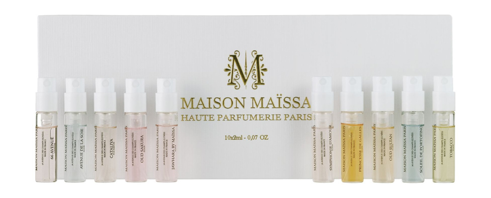 MAISON MAISSA Edition Blanche Collection Набор сэмплов, 10х2 мл купить ...