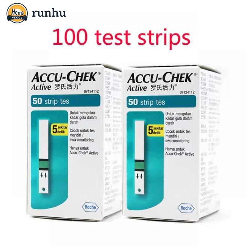 Тест-полоски Акку-Чек Актив (Accu-Chek Active) 100 штук, (2 упаковки по ...