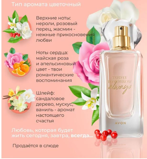 Женские духи Avon Сегодня Завтра Всегда 50 мл