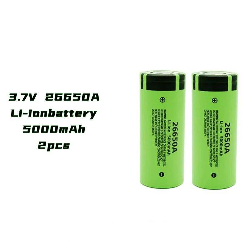Аккумуляторная батарейка 26650, 3,7 В, 5000 мАч - купить с доставкой по ...