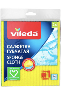 Салфетки для уборки Vileda, Полиамид, Полиэстер - купить в  интернет-магазине OZON с доставкой по России (242307775)