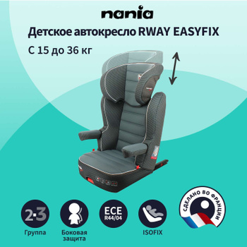 Nania Befix Easyfix Access Gris 15-36 kg Siège Auto Isofix 7139500913-X1