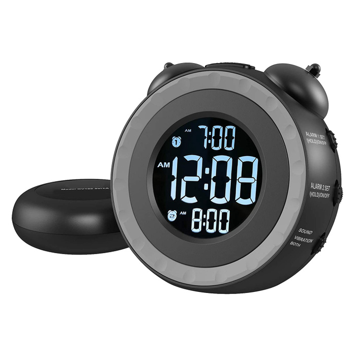 Громкий Двойной будильник для крепко спящих или слабослышащих купить по ...