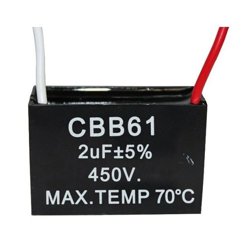 Пусковой конденсатор в прямоугольном корпусе СВВ61 2 мкф 450В - купить ...