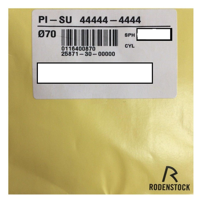 Линза для очков, сферическая, утонченная Rodenstock Perfalit 1.60 ...