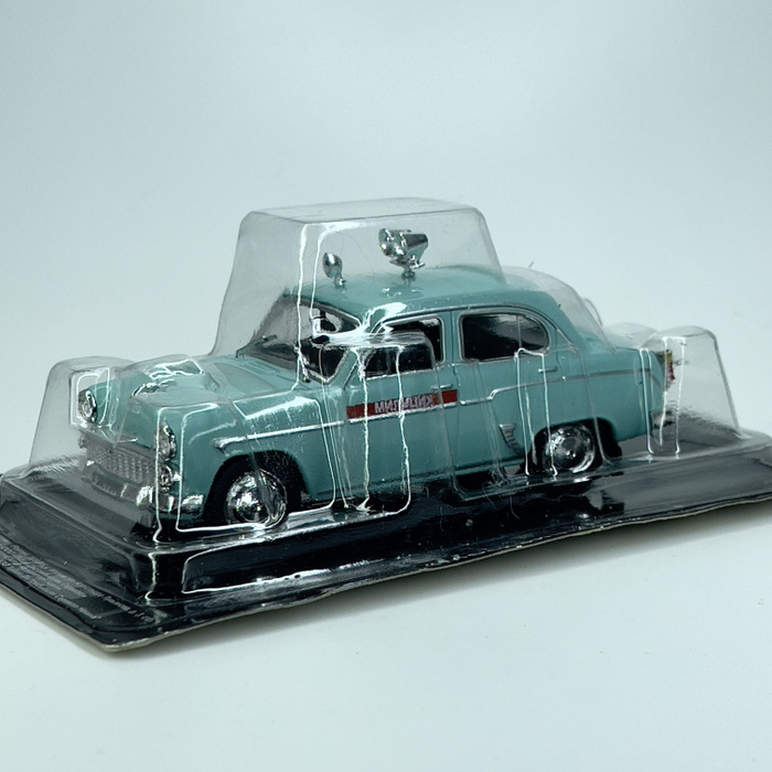 Модель Москвич 407 милиция/масштаб 1:43/Автолегенды СССР/коллекционная ...