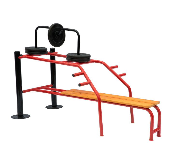 Уличный тренажер Горизонтальный жим с изменяемой нагрузкой купить по ...