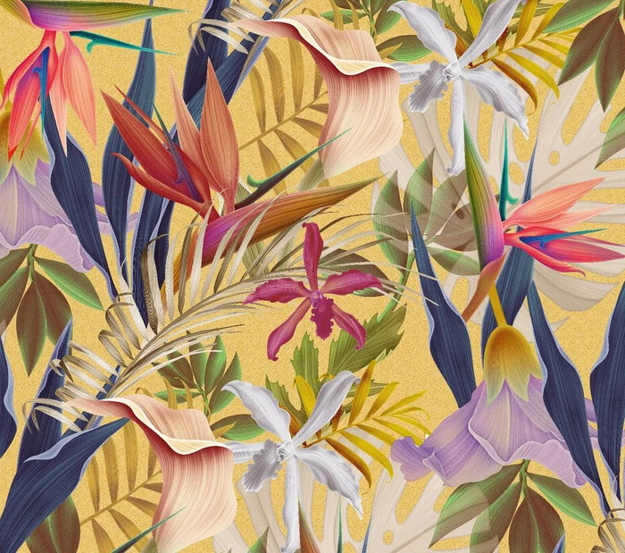Фотообои глянцевые на стену Композиция Тропики 294*260 см - купить по ...