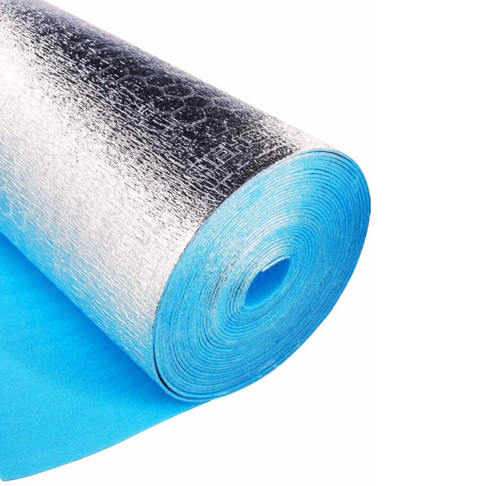 Самоклеящаяся теплоизоляция с фольгой. Пенофол 2000 с-10 (рулон 9м2). 2м 5мм. Пенофол 2000 а-03 мм 1,2*30 м, 36 м2. Пенофол 10мм 18 м2.