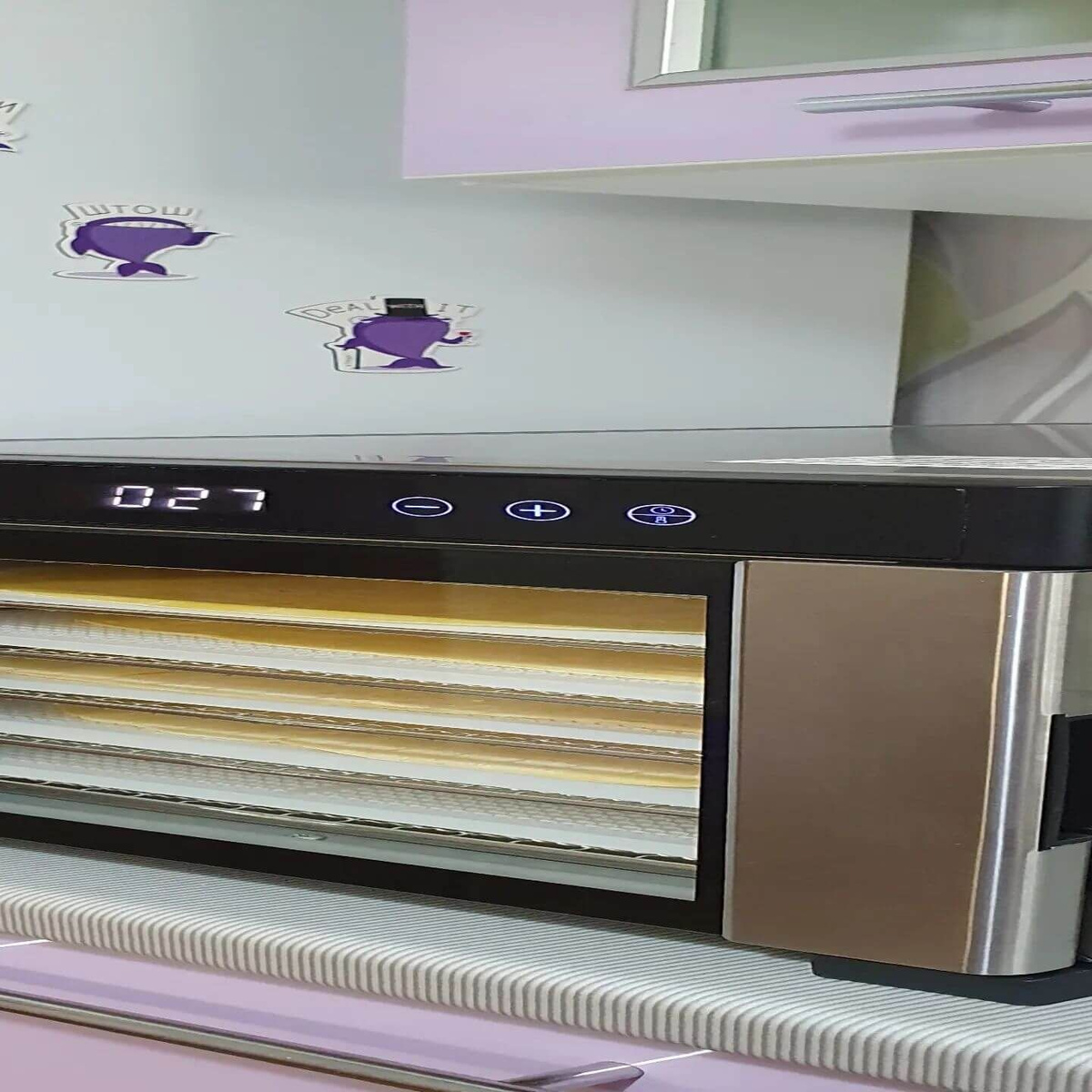 Дегидратор Kitfort КТ-1916, серый металлик, сушилка для овощей и ...