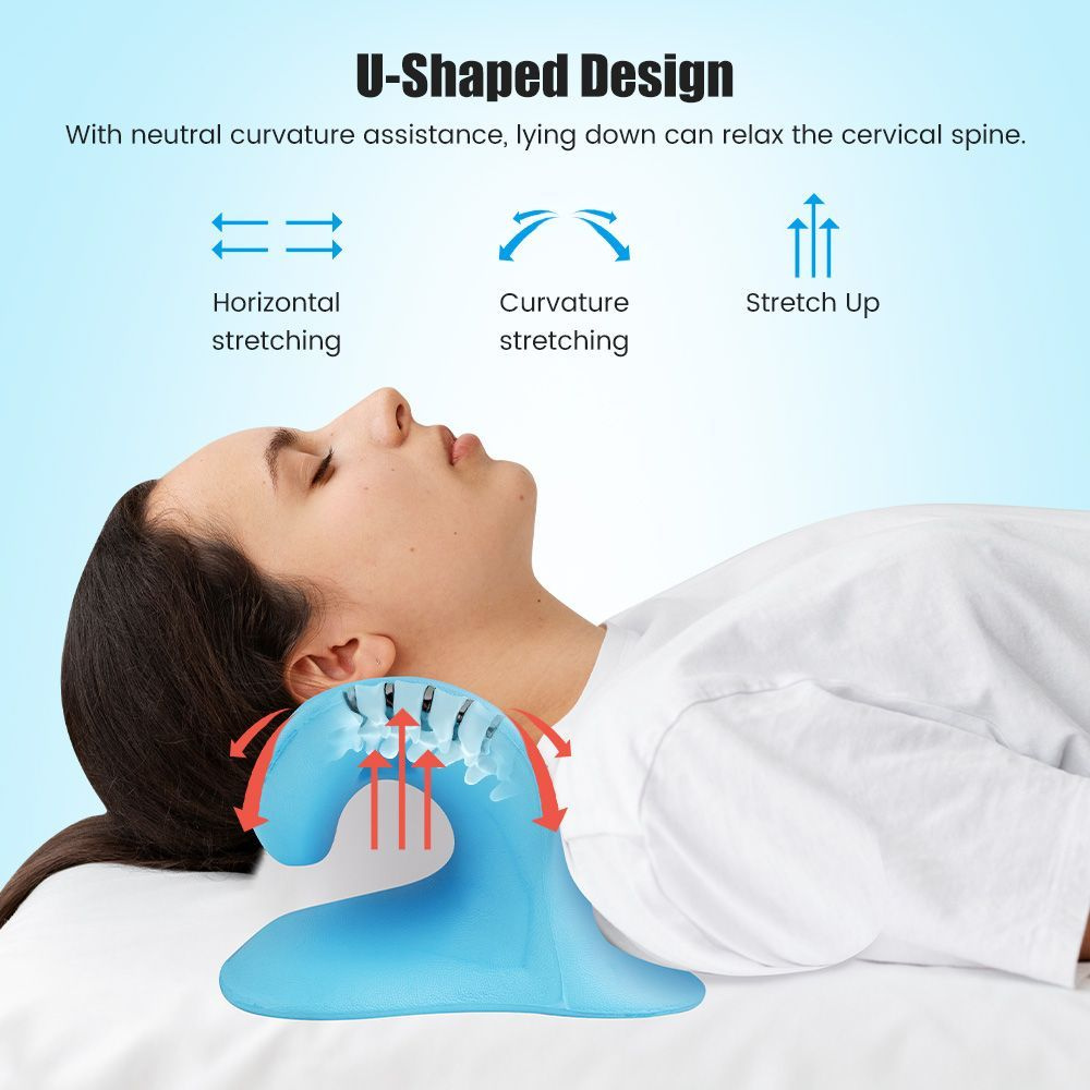 Массажная подушка-растяжитель для шеи и плеч, тяговое устройство для ...