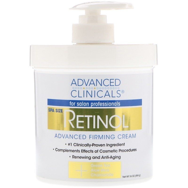 Advanced Clinicals, Retinol, Укрепляющий крем с улучшенной формулой с ретинолом, 454 г