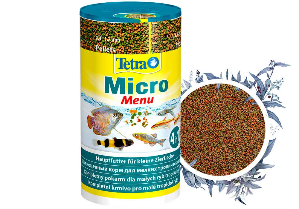 Корм menu. Корм для рыб Tetra Micro menu 100мл. Tetra Micro granules гранулы 100 мл. Корм Tetra Micro crisps для сомов. Корм для рыб Tetra Micro granules.